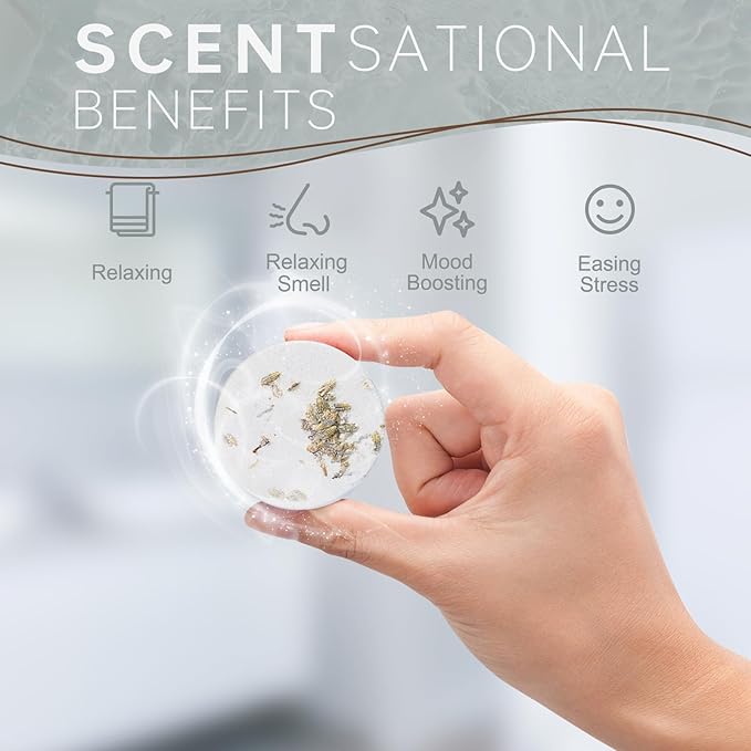 Aromatherapy Shower Steamers Birthday Day Gifts Coconut Mint - Swcandy 8 Pcs Bath Bombs Birthday Gifts for Women, Shower Bombs with Essential Oils, Relaxation Home SPA for Women Who Has Everything