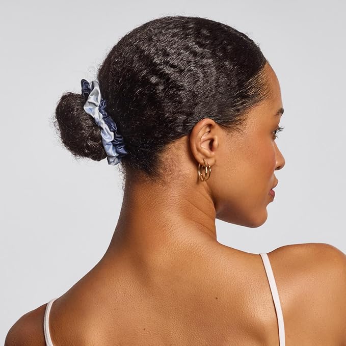 Kitsch Satin Scrunchies for Women - No Crease Hair Ties for Girls | Scrunchies For All Hair Types and Textures, Perfect for Day or Night - Garden Bouquet | Ideal Gifts for Women, 5pcs