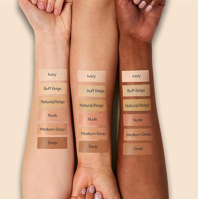 Mushroom Head Air Cushion CC Cream - Moisturizing & Oil Control BB Cream Foundation Create Long-Lasting, Waterproof Makeup Base Primer, Concealer Full Coverage for All Skin Types (Buff Beige)