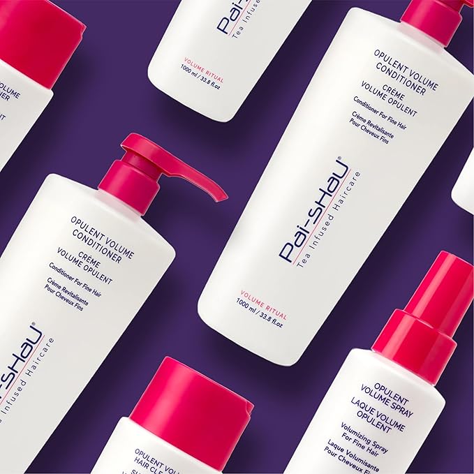 Pai-Shau Opulent Volume Cleanser and Conditioner Duo Set - Volumizing Cleanser and Conditioner for Thin Hair - Provides Improved Volume and Hydration - Shampoo for Women - 33.8 Fl Oz each