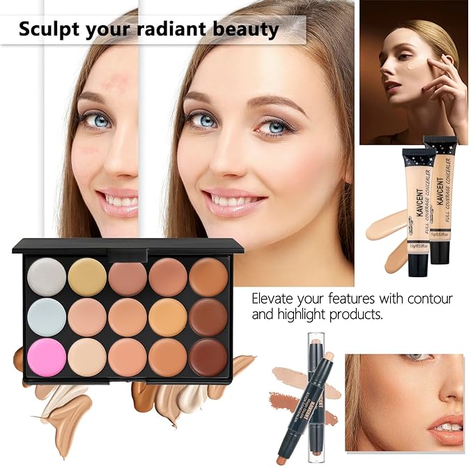Makeup Sets for Teens Makeup Kit for Women Full Kit Makeup set Makeup Kit Eyeshadow Palette Foundation Makeup Gift Set for Women Teenager Teen Girls