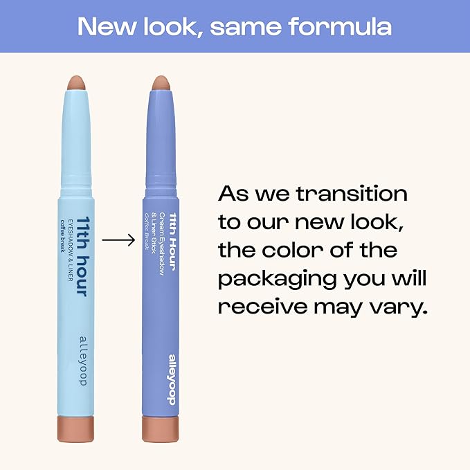 ALLEYOOP 11th Hour Waterproof Cream Eyeshadow Stick – Long-Lasting Eye Shadow Pencil & Eyeliner, Cream to Powder Stick & Highlighter – Smudge-Proof Eyeshadow Matte, Go Cocoa Matte