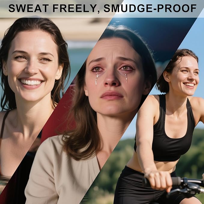 Sharpenable Gel Eyeliner Pencil, Multi-Use Longwear Eyeliner Pencil, Ultra-Smooth Tip Eye Makeup with Up to 24HR Wear, Waterproof & Smudge-Proof - Dark brown