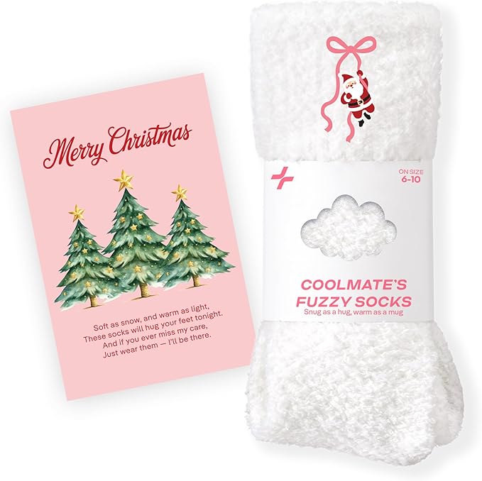 CoolMate GLOBAL Fuzzy Socks for Women Gift Box, Cozy, Soft, Comfy & Cloud-Like Socks, Plush, Durable for Spa, Home