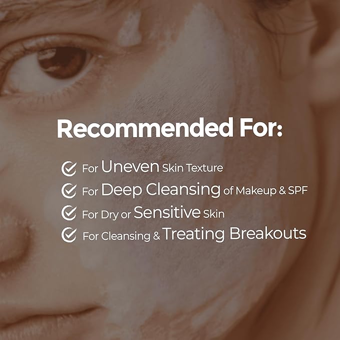 Dr.Deep All in One Cleansing - Korean Foaming Facial Cleanser for Bumpy Skin & Blackheads, Makeup Removing Cleanser & Gentle Face Wash for All Skin Types - 5.07 fl. oz