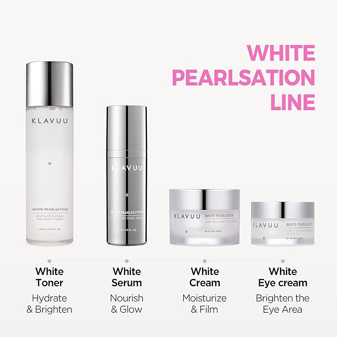 KLAVUU Hydrating Milky Toner with Pearl & Niacinamide โ Facial Toner for Skin Glow, Wrinkle Care & Moisture Balance, Korean Skincare (4.76oz)