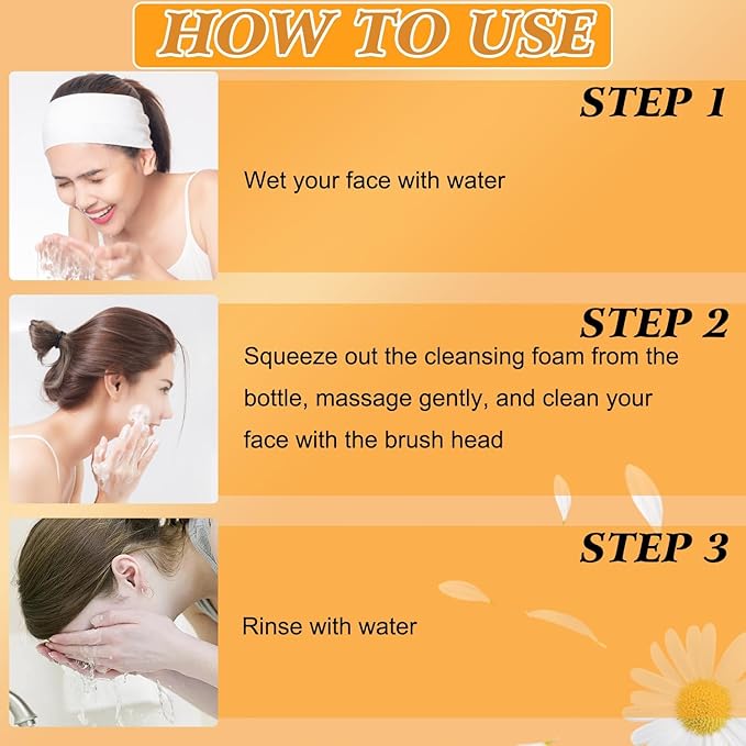 4Pcs Turmeric Wash and Care Three Piece Set, Turmeric Trio: Facial Wash, Cleansing Mousse & Soap for Skin Care, Turmeric Cleansing Exfoliating Pads, Turmeric Face Wash for Face & Body