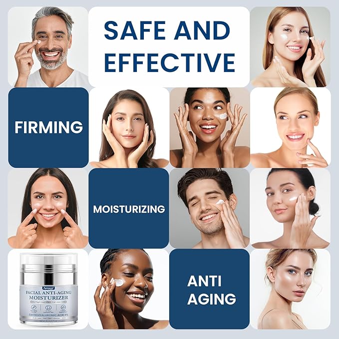 Collagen Cream for Face With Retinol and Collagen Used for Moisturizer Firming Anti Wrinkle Collagen Anti Wrinkle Day Night Creamfor Face Used for Women and Men 2Pack 1.7 Fl Oz