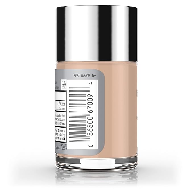 Neutrogena Healthy Skin Liquid Makeup Foundation, Broad Spectrum SPF 20 Sunscreen, Lightweight & Flawless Coverage Foundation with Antioxidant Vitamin E & Feverfew, 90 Warm Beige, 1 fl. oz