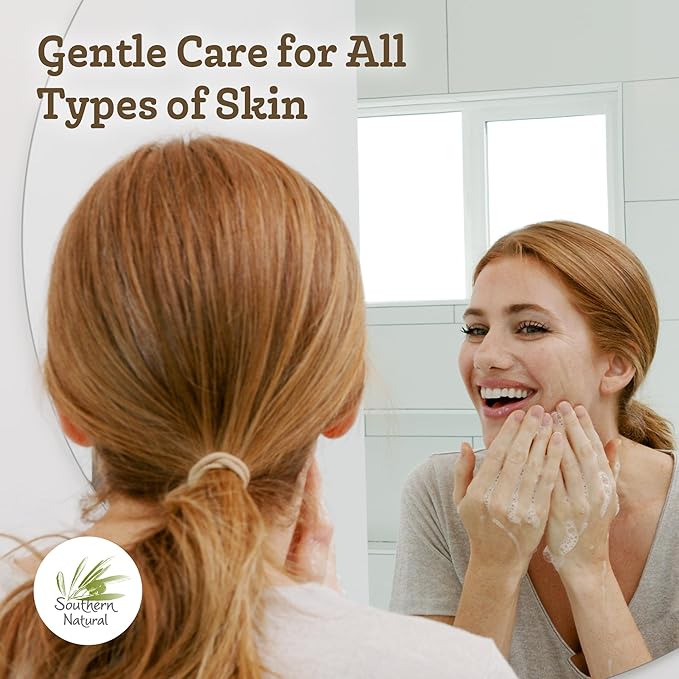 Southern Natural Goat Milk Soap Bar (Lavender 1 Pack) For Dry Sensitive Skin. Natural, Handmade Soap For Men, Women, Kids & Baby. Use On Face & Body