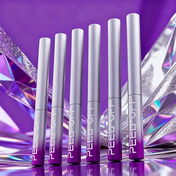 LANGMANNI 4Pcs Peel Off Lip Liner Set,Lip Stain Peel Off,Long-Lasting Waterproof & Smudge-Proof Matte Lip Liners With Ergonomic Handle & Precision Brush,Makeup Gift for Girls (#1+3+5+6)