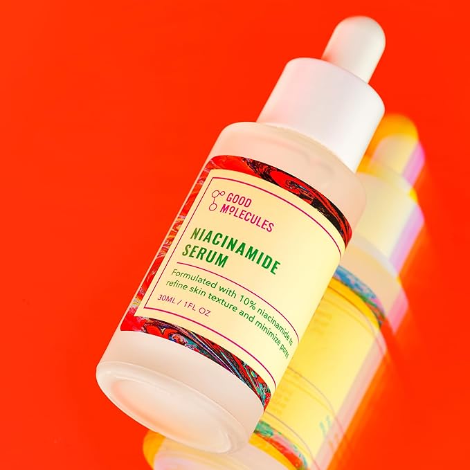 Good Molecules Niacinamide Serum - 10% Niacinamide to Target Acne, Nourishment, and Skin Tone - Ultra Hydrating Serum and Brightening Skin Care for Face