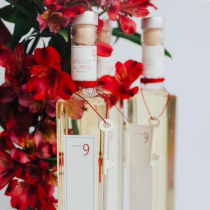 Lollia in Love Bubble Bath, 16 fl. oz., Classic Petal Scent, Gentle & Moisturizing Bubbling Liquid Soap for Women, Hydrating Ingredients, Luxury Beauty Care