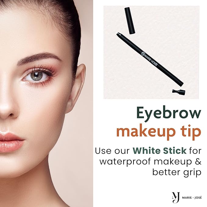 Marie-José Brow Powder – Medium Brown | Brown Eyebrow Powder, Vegan & Cruelty-Free | Highly Pigmented, Long-Lasting Compact | 9 Shades Available | Made in USA