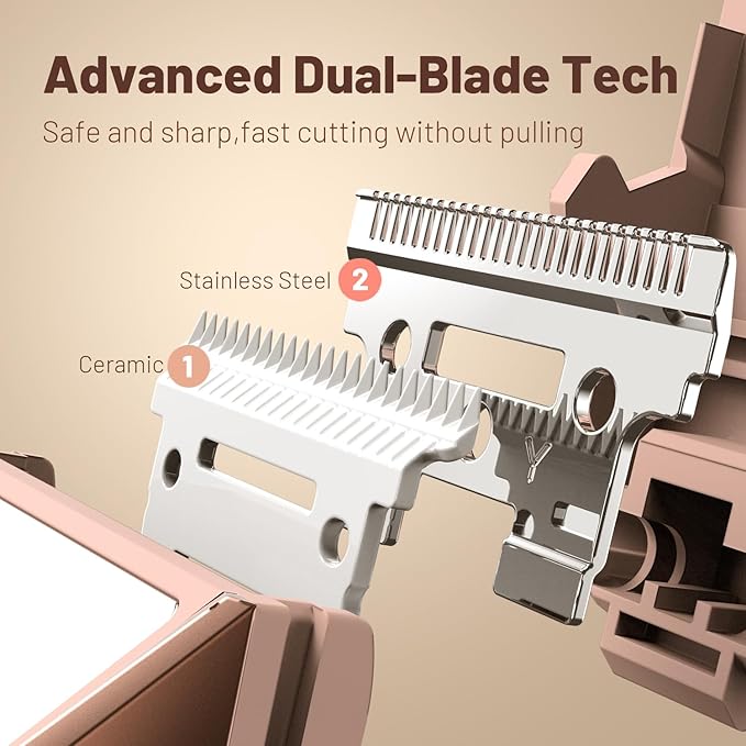 Bikini Trimmer for Women: Pubic Hair Razor with Mirror & LED Light, Electric Shaver with Ceramic Blades & Travel Lock - Body Groomer IPX7 Waterproof Use for Legs/Arm/Underarm