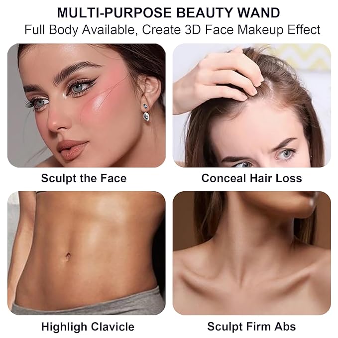 Lezero 3Pcs Contour Stick Makeup Kit, Shades with Highlighter, Blush and Bronzer Stick for Sculpt the Face and All Skin Type, Long Lasting, Smooth, Dewy & Matte Finish, #1 FAIR