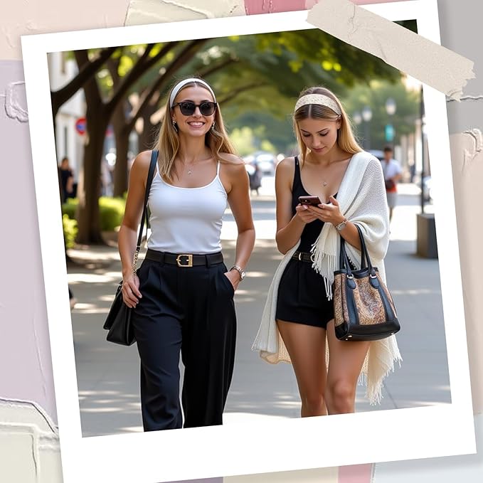 Gift for Women 8pcs Fashion Headband: Headbands for Women Girls Birthday Gift Stocking Stuffers Soft Fabric Hairbands Hair Styling Accessories Valentines Day Gifts for Her Woman Teen Girls Wife Sister