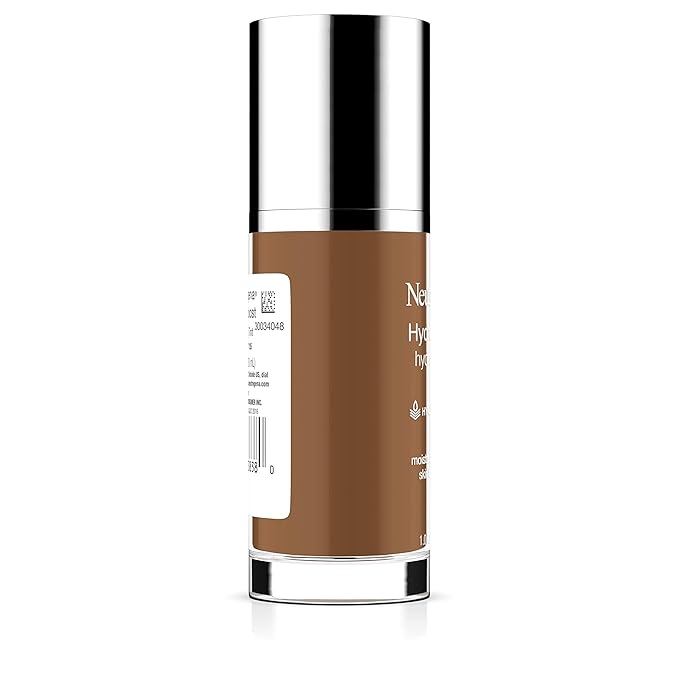 Neutrogena Hydro Boost Hydrating Tint Foundation Makeup for Dry Skin, with Hyaluronic Acid, Lightweight Oil-Free Water Gel, Non-Comedogenic, 135 Chestnut Color 1.0 fl. oz