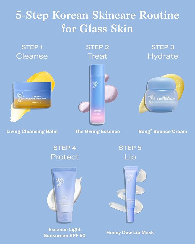 Then I Met You Living Cleansing Balm, Melts Makeup & Sunscreen, Non-Stripping Zero Residue Oil Cleanser with Seaberry, Olive, Grape Seed Oils, Vit E & Persimmon, First-Step Clean Vegan Korean Skincare