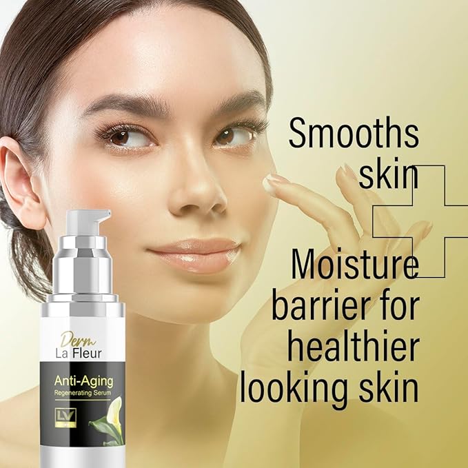 1 Pack - Derm La Fleur Anti- Aging Serum - Derm La Fleur Plus, Derm La Fleur Luxe 1 Bottle Serum For 1 Month, Derma Fleur Moisturizing Skin Conditioner.