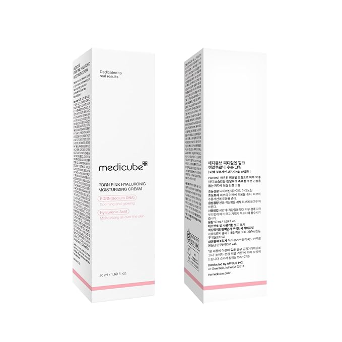 medicube Salmon DNA PDRN Pink Hyaluronic Moisturizing Cream | Blemish Relief & Hydrating Care | Restores Skin Elasticity & Glow | Korean Skincare, Even Skin Tone & Pore Care | 50ml / 1.69 fl.oz.