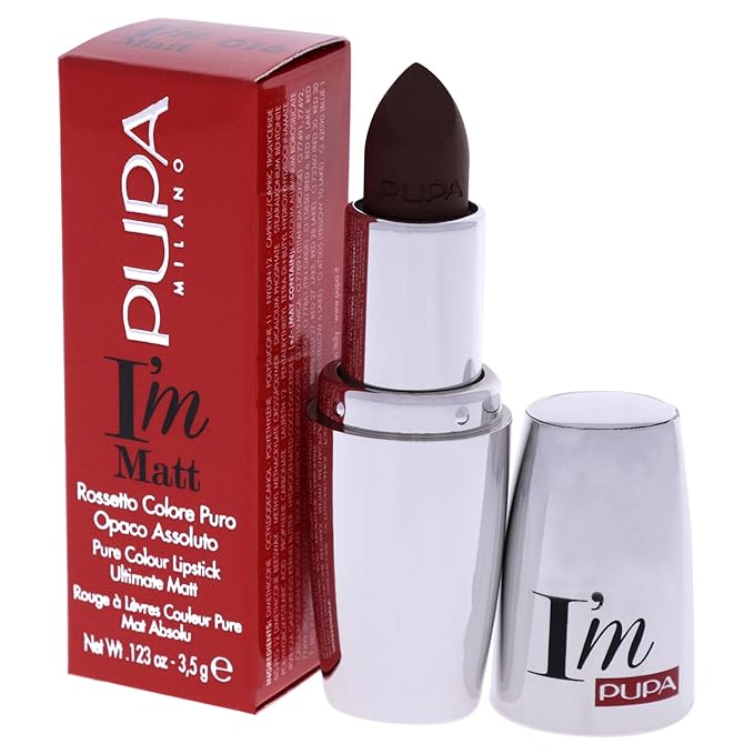 Pupa Milano I Am Matte Pure Colour Lipstick - 016 Mochaccino for Women - 0.123 oz Lipstick