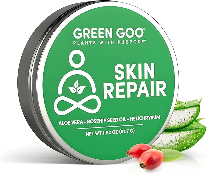 Green Goo Natural Skin Care Salve, Skin Repair and Protection, 1.82-Ounce Large Tin