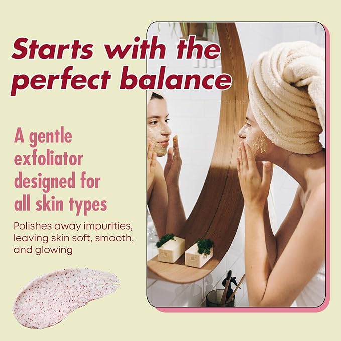 Collagen Facial Scrub - Dermatologist Tested, Anti-Aging, Hydrates & Improves Firmness, Korean Skin Care, 95% Natural, Clean Beauty, Non - GMO, Cruelty - Free - 1 Pack