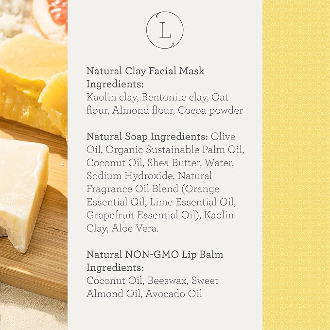 Lizush Luxury Spa Gifts for Women - 9 Piece Citrus Spa Gift Baskets for Women, Relaxation Birthday Gift Set, Handmade in the USA, Self Care Gift Sets For Wife, Mom, Co-Worker, Best Friend