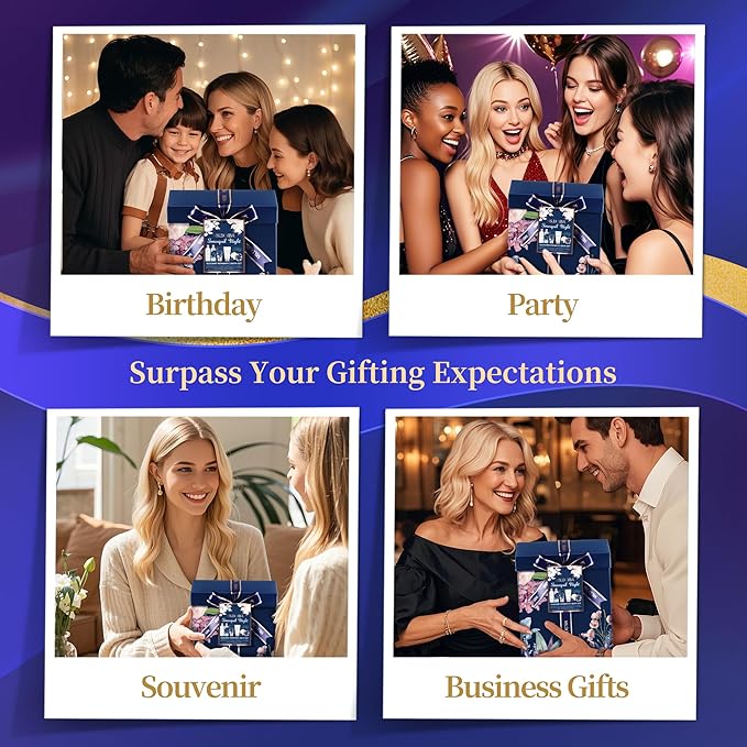 Birthday Gifts for Women Mom Wife, Unique Spa Gift Baskets for Women, 8 Pcs Self Care Gifts Set, Ideal Anniversary Christmas Gifts for WIfe Mom Sister Friends Daughter