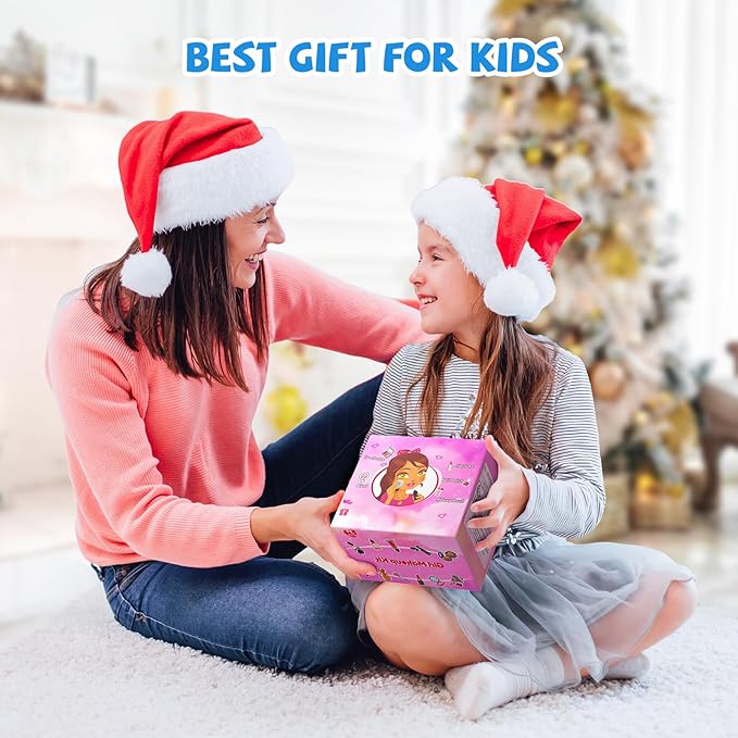 Kids Makeup Sets for Girls, 66pcs Real Cosmetic for Kids Toys with Mirror, Princess Washable Girls Makeup Kit, Non-Toxic & Safe Brithday Gifts for 3 4 5 6 7 8 10 - 12 Years Old(Blue)