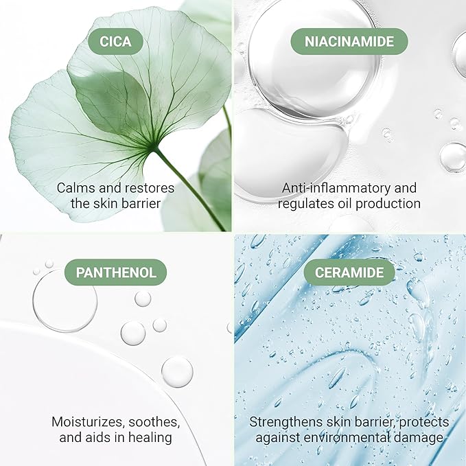 Meebak Cica Redness Solution Cream | Redness Relief for Face | Green Color-Corrector | BB Cream for Sensitive Skin | Green Color Corrector - Fair to Medium Skin