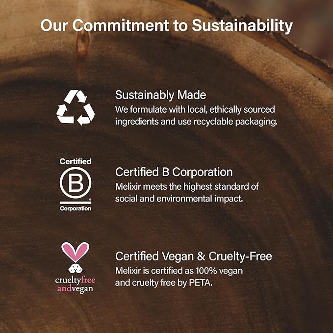 Melixir Vegan Lip Butter #15 Dirty Pink, Hydrating Tinted Lip Balm Stick, Bee-Free, Petrolatum-Free, Plant-Based With Shea Butter, Nourishing Care for Dry, Chapped Lips, Natural Finish