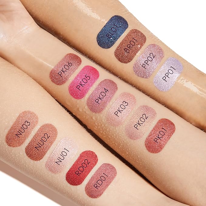 FOCALLURE Metallic Liquid Lipstick,Non Stick Cup Lip Gloss,High Impact Lip Color with Transfer-proof Wear,Long Lasting & Waterproof Lipstick Makeup for Women,After Heat