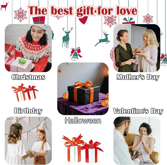 Stained Glass Window Hanging Green Christmas Tree Snowflake 6.3" - Suncatcher Door Garden Sun Catcher Xmas Holiday Decor Birthday for Mom Men Woman Friend Nana