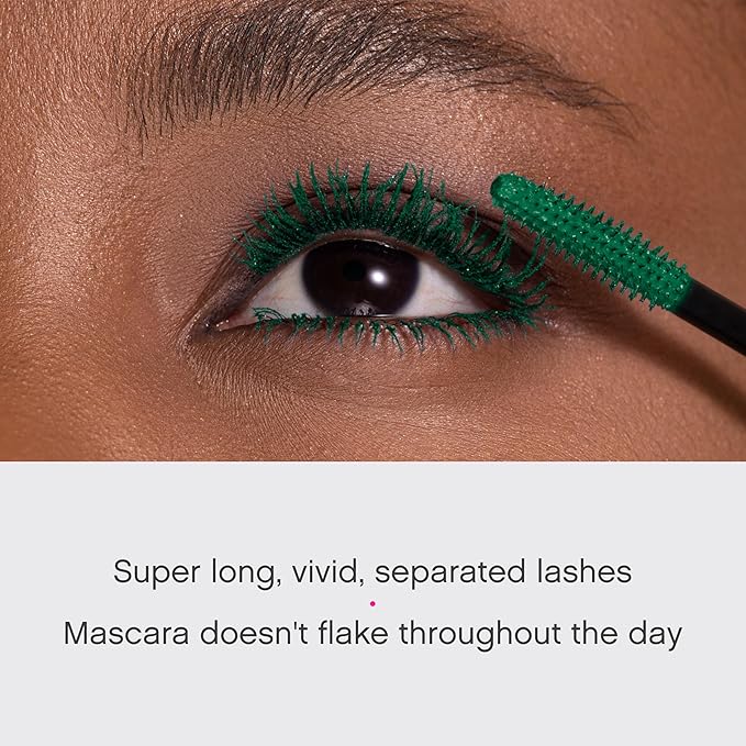 Vivienne Sabó Cabaret Premiere Green Mascara, Volume and Length, Defining, Curling, No Flaking, No Clumping, Smudge Proof, Washable, Cruelty-Free, Made in Europe, (06 Green), 0.3 Fl Oz, 1 Pack