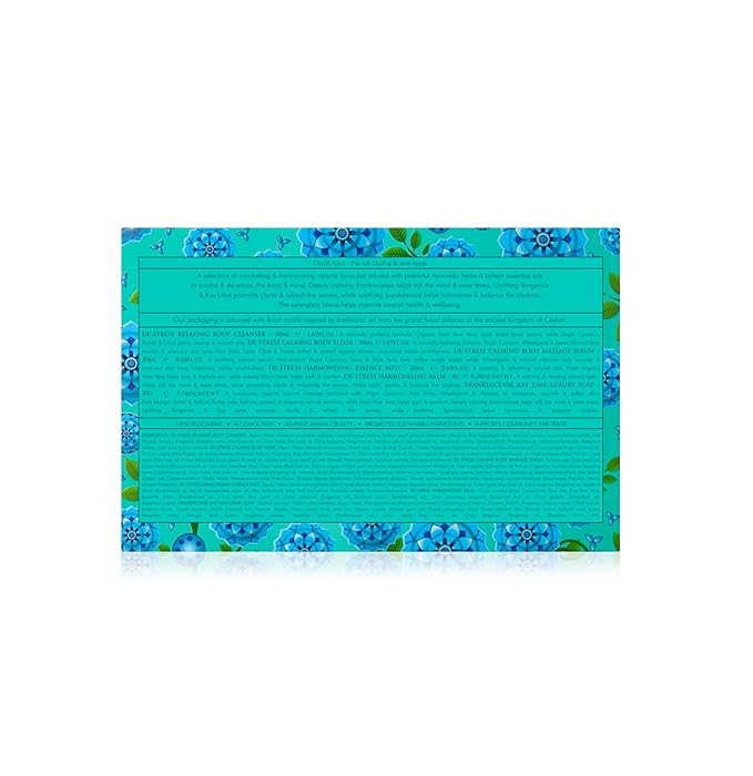 SPA CEYLON De-stress Home Spa Set, Ayurvedic Spa Gift Kit, Natural Pampering Set