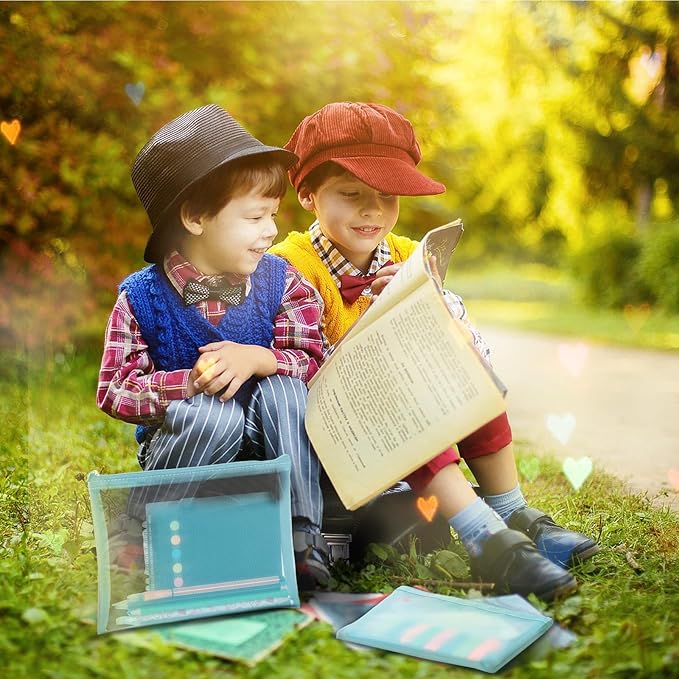 6 Pieces Mesh Makeup Bags Mesh Cosmetic Bag Portable Travel Organizing Zipper Pouch Toiletries Makeup Pouches for Home Office Travel Accessories