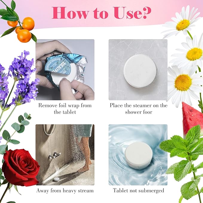 W&E Choice Shower Steamers Aromatherapy 21 Pack- Shower Bombs with Natural Essential Oils for Daily Relaxation & Stress Relief, Birthday/Christmas Gifts for Women, Mom, Wife