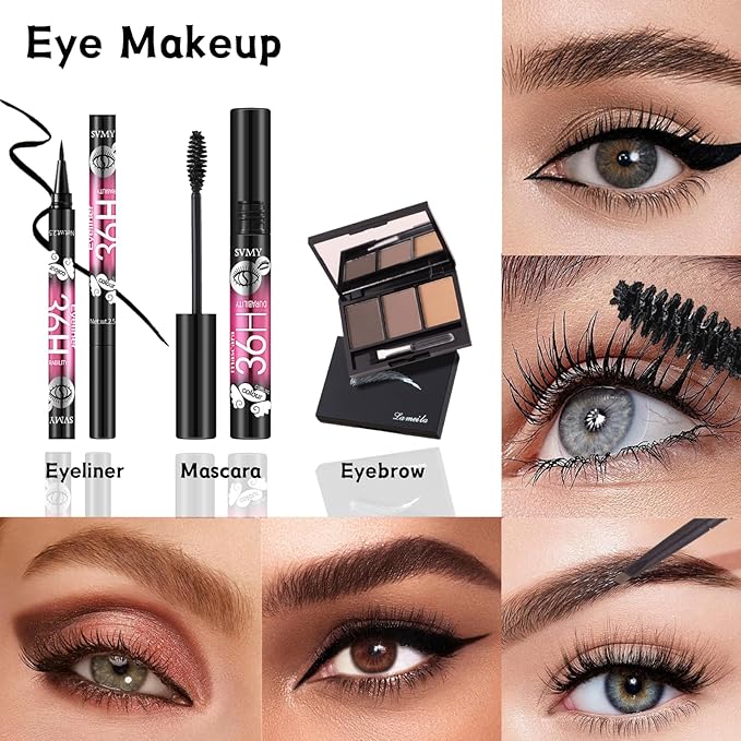 All in One Makeup Kit for Women Full Kit, 41PCS Professional Makeup Kit, Foundation Eyeshadow Lipstick Eyeliner Brush set, Complete Make Up Gift Set for Beginners and Professionals Alike