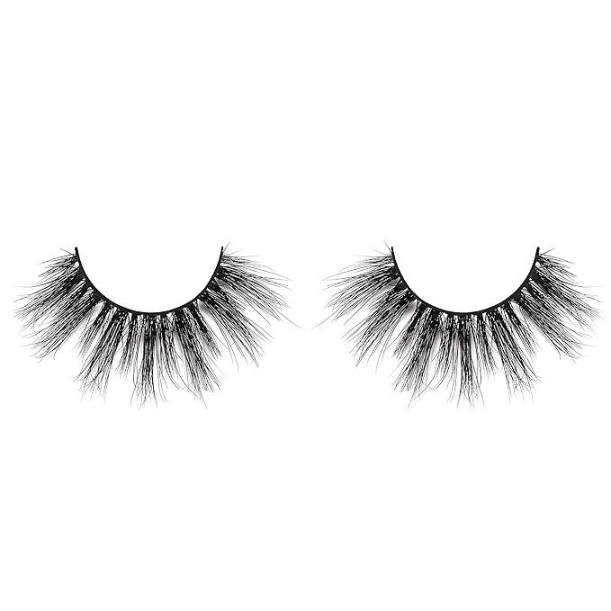 Lilly Lashes So Extra Miami 3D Mink Lashes, Mink Eyelashes, The Original Lilly Lash For Wispy & Natural Look, Reusable Eyelashes up to 25x, Fluffy Lashes, Strip Lashes, Lash Glue not Included