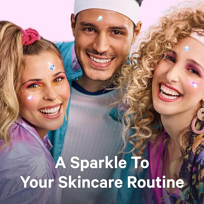 Sosky Hologram Pimple Patches for Face, Hydrocolloid Acne Patches with Salicylic Acid, Cute Star Zit Stickers,Colorful Blemish Covers,48 Count Pink Heart Flower