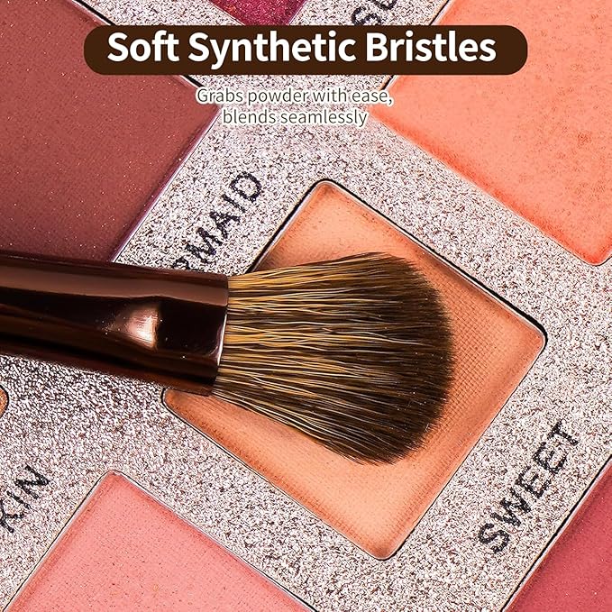 MAANGE 14-Piece Makeup Brush Set with Aluminum Ferrule- Premium Synthetic Makeup Brushes Kit Foundation Brush Eye Shadow for Beginners & Professionals(Dark Coffe)