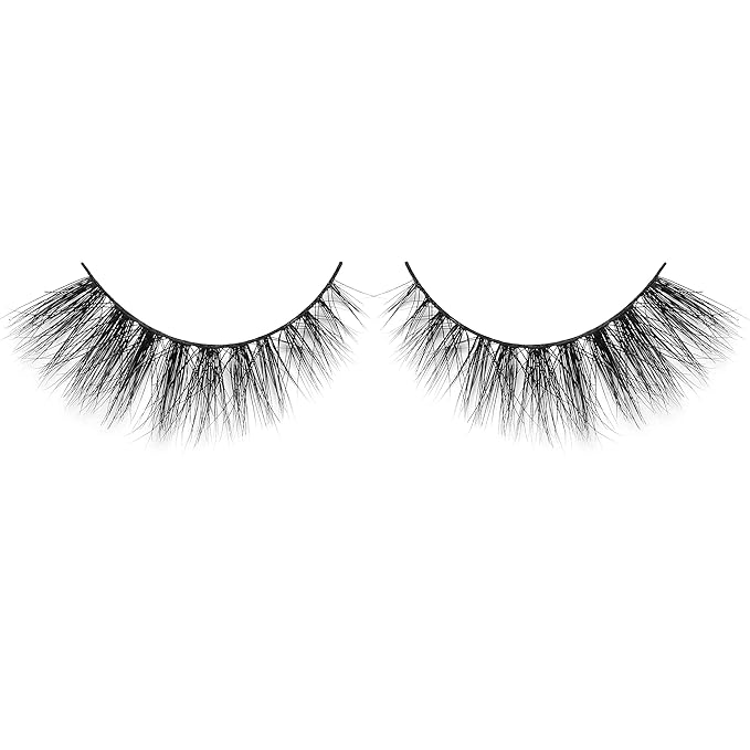 Lilly Lashes Doha 3D Mink Lashes, The Original Lilly Lash for Wispy & Natural Look, Reusable Eyelashes up to 25x, Fluffy Eyelashes, Strip Lashes, Lash Glue not Included