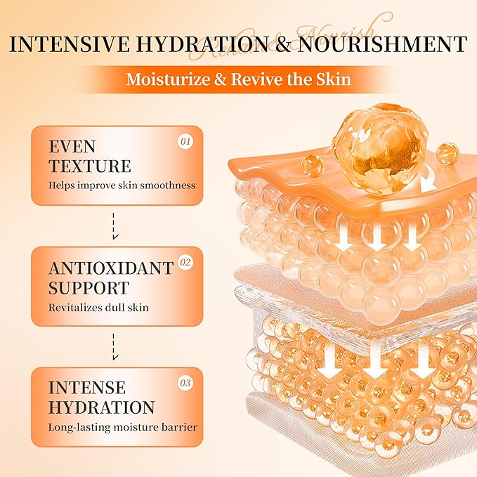 Vitamin C Skincare Kit - 2x Toners & 1x Serum with Niacinamide + Hyaluronic Acid | Hydration Prep,Skin Texture Support | Viral Trio Set , Unique Gift for Women