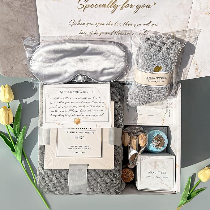 Gift Basket Gifts for Women,11PC Surgery Recovery Gifts Women,Get Well Soon After Surgery,Birthday ,Condolences Basket for Loss,Sympathy