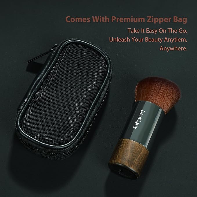 Daubigny Foundation Brush for Liquid Makeup, Self Tanner Brush Flat Top Kabuki Professional Makeup Brushes Blending Mineral Powder Buffing Stippling Makeup Tools