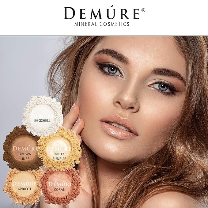 Demure Mineral Make Up (Apricot) Eye Shadow, Matte Eyeshadow, Loose Powder, Eye Makeup, Professional Makeup