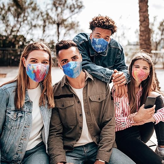 50 Pcs KN95 Face Maks for Audlts (Tie Dye)