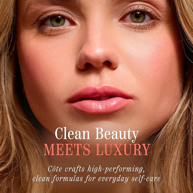 Côte Beauty's Peptide Lip Shine in Branson, Ultra Hydrating & Long-Lasting Coral Plumping Lip Gloss for Women with Hyaluronic Acid, Shea Butter & Jojoba Oil, Vegan & Cruelty-Free, 0.12 Fl Oz